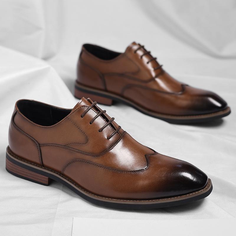 Men's Casual Leather Shoes Gentleman's Business Classic Style Work Office Dress Adult Suit Shoes Plus Size Quality Shoes New