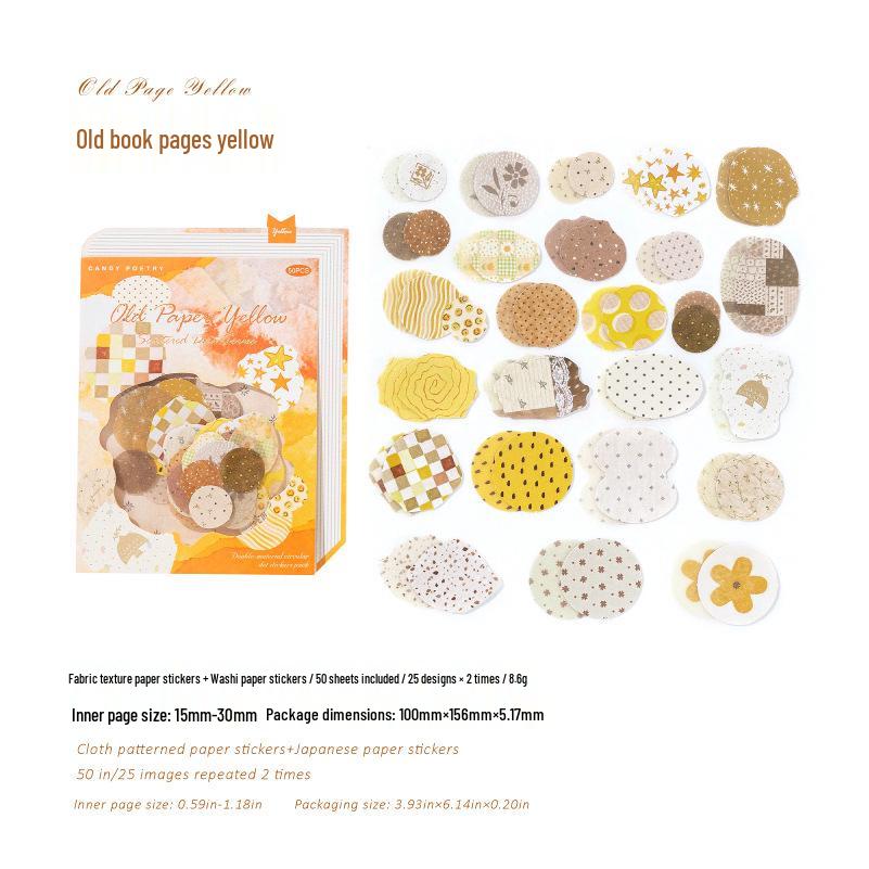 Retro Sugar Poetry Double Sticker Pack: 6 DIY Collage Designs