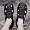 Men's Leather Sandals Summer Shoes Mens Sandals Fashion Casual Outdoor Beach Slippers Breathable Wading Shoes