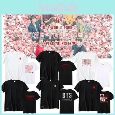 Tshirt Kpop Bts Love Speak Yourself Concert Tshirt Casual Tee Jk Rm Tops Jimin
