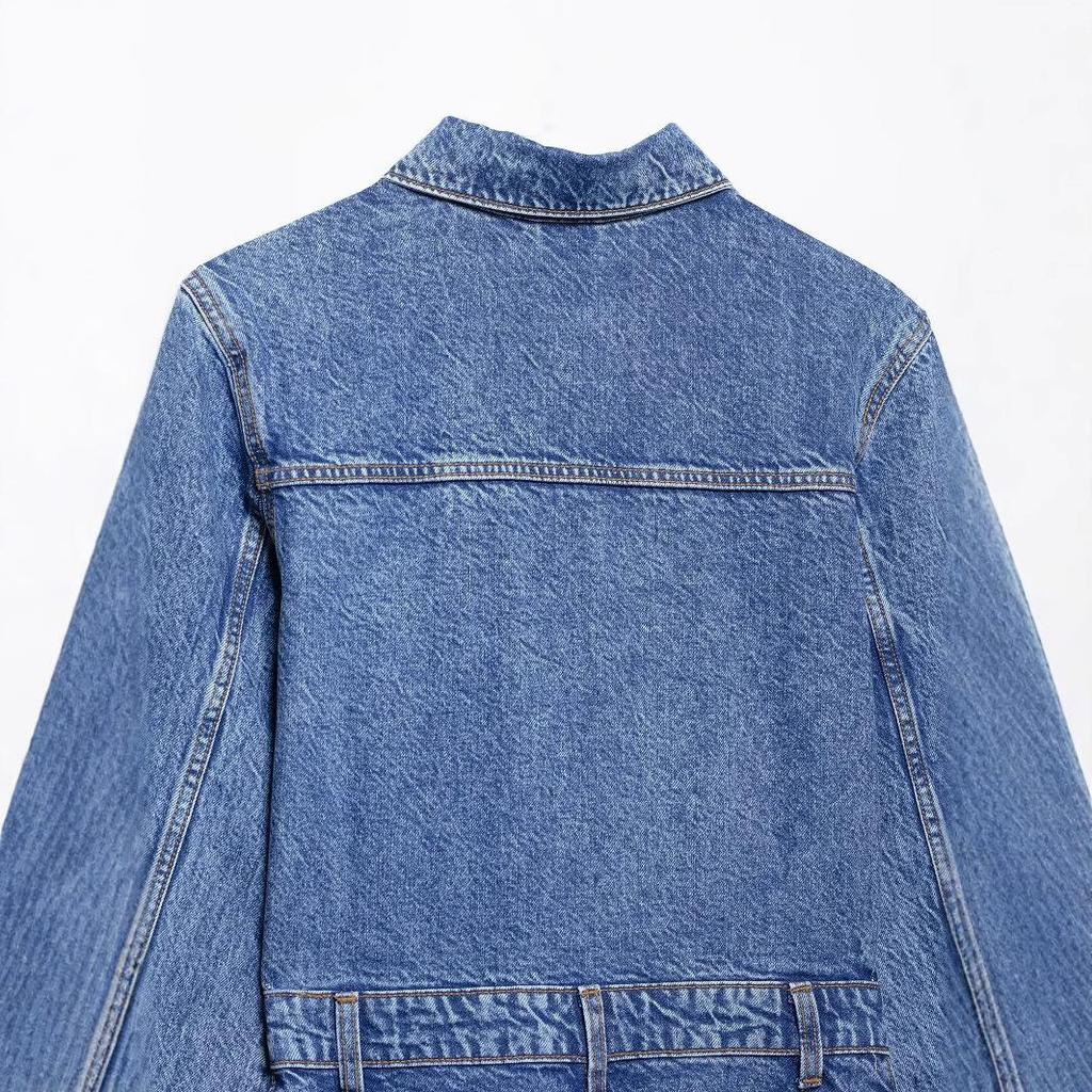 2025 Spring Women's European & American Style Long Denim Dress