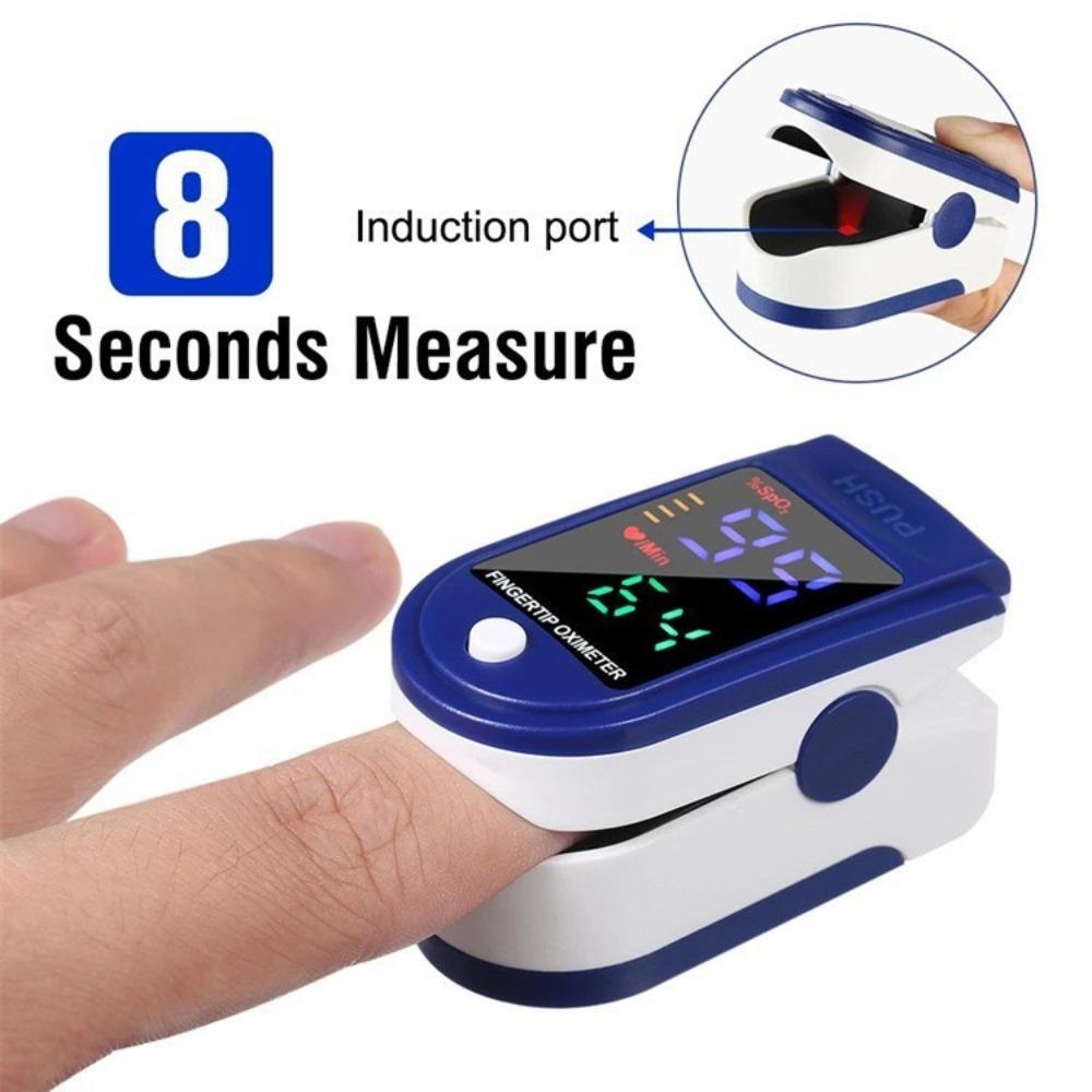 Medizinisches Tragbares Finger-Pulsoximeter Blutsauerstoff Fingerclip Puls Sättigung PI Herzfrequenzüberwachung Oximeter