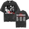 Machine Gun Kelly MGK Lost Americana Tour 2026 Vintage Prané Trička Pánské Dámské Móda Hip Hop Krátký Rukáv Tričko Streetwear