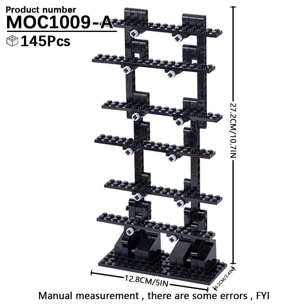 MOC Stand Movie Anime Military Action Figure Display Stands Box Blocks Compatible 75257 05007 75105 High-Speed Championed Block Bricks Toys Playsets