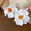 Zinc Zinc Alloy Simulated Flower Drop Earrings Beach Jewelry Lafite Grass Earrings Flower Earrings  Party