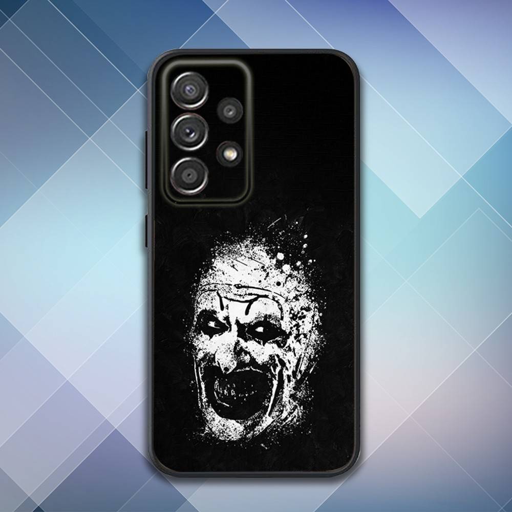 Art the C-Clown Horror Phone Case For Samsung S25,S24,S21,S22,S23,S30,Ultra,S20,Plus,Fe,Lite,Note,10,9,5G Black Cover