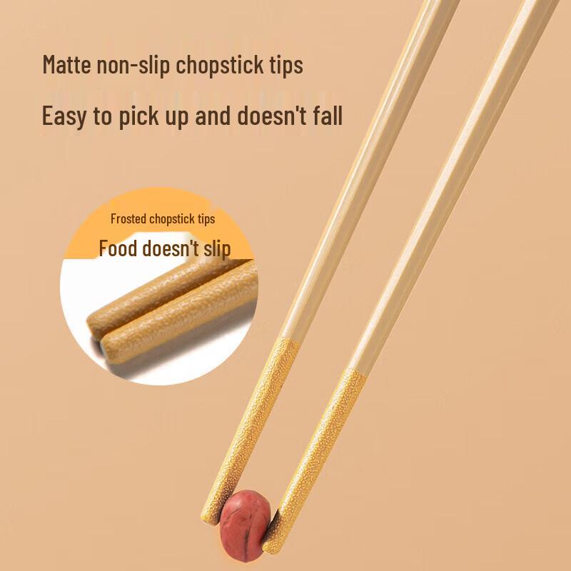 Chui Da Huang Multi-Color Octagonal Chopsticks, 5 Pairs