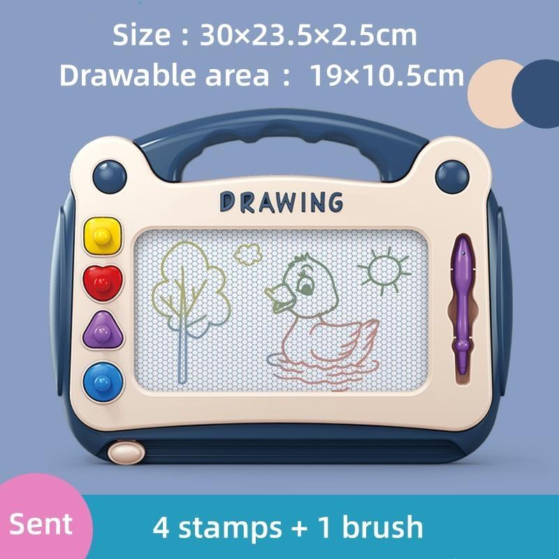 

Детская цветная магнитная доска для рисования, детская головоломка, доска для письма, игрушка, граффити, образовательная доска для рисования, игрушка Монтессори для детей синий