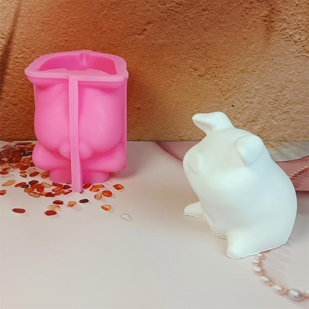 Animal Piggy Silicone Molds for Epoxy Resin Candle Soap Gypsum Decoration Fondant Silicone Molds for Chocolate Candy