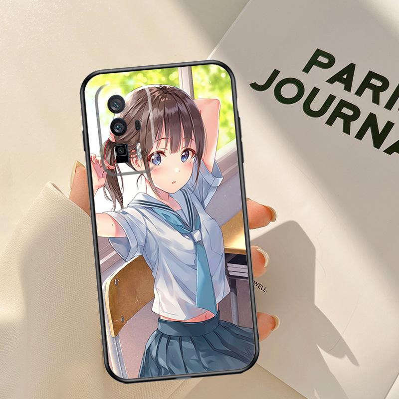 Anime girl cartoon japan cute Case For Xiaomi 15T 14T 13T Pro 14 15 Ultra 17 Pro Max POCO F8 F7 F5 F6 X3 X5 X6 X7 Pro Coque