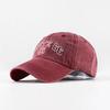 Popular Old Baseball Cap Washed Denim Cloth Hat Edged Sun Hat Men's and Women's New Embroidered Baseball Cap
