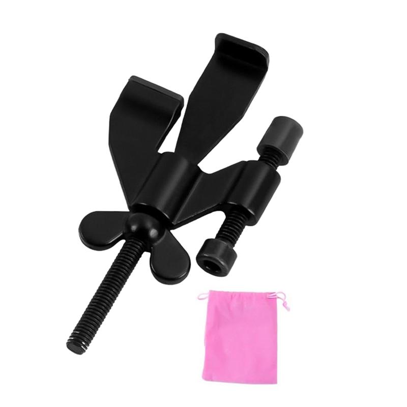 

ABKW-Door Stop Security Adjustable Nodrill Jammer Door Jammer Stopper Security Lock For Apartment Dorm Hotel College чорний