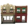 MOC scene toy boy girl flower shop street view city Diy small particle building block assembly gift