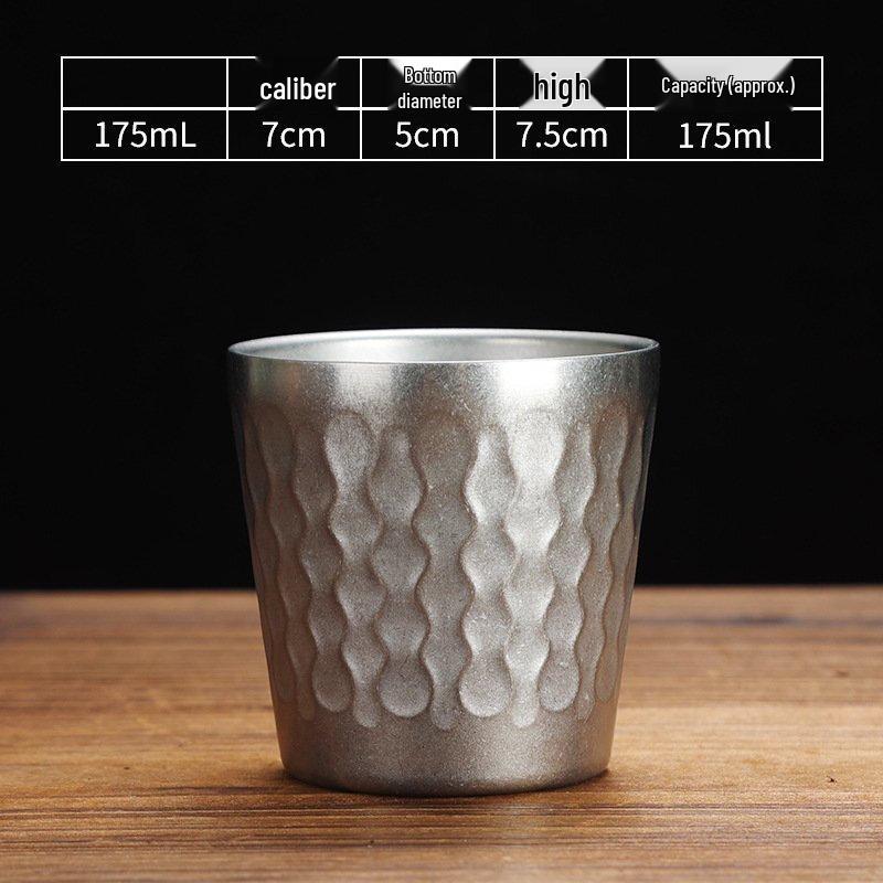 Wutuo 550ml Retro Stainless Steel Beer Mug