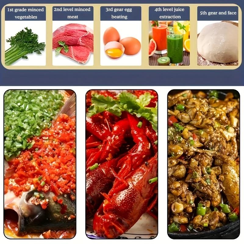 Stainless steel meat and vegetable chopper, processing machine, food chopper meat/vegetable/fruit grinder