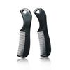 Anti Static Men Plastic Pocket Combs Professional Black Moustache Combs Mini Beard Comb  Salon