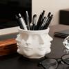 Creative Multi Sided Facial Pen Holder Home Storage Ornament Office Desktop Decoration Ornaments Commemorative Gifts