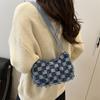 Dopamine underarm small bag women's new versatile plaid star dumpling bag casual shoulder bag tide