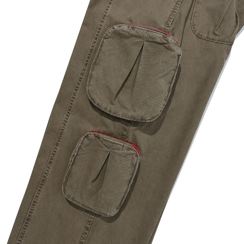 KIRSH Pigment Front Line Point Cargo Pants [Khaki]