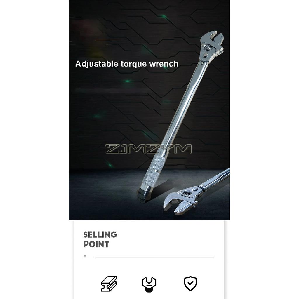 Adjustable Torque Wrench Spanner for Mini Split and Refrigeration System Heavy Duty Wrench with Quick Release 19-110NM