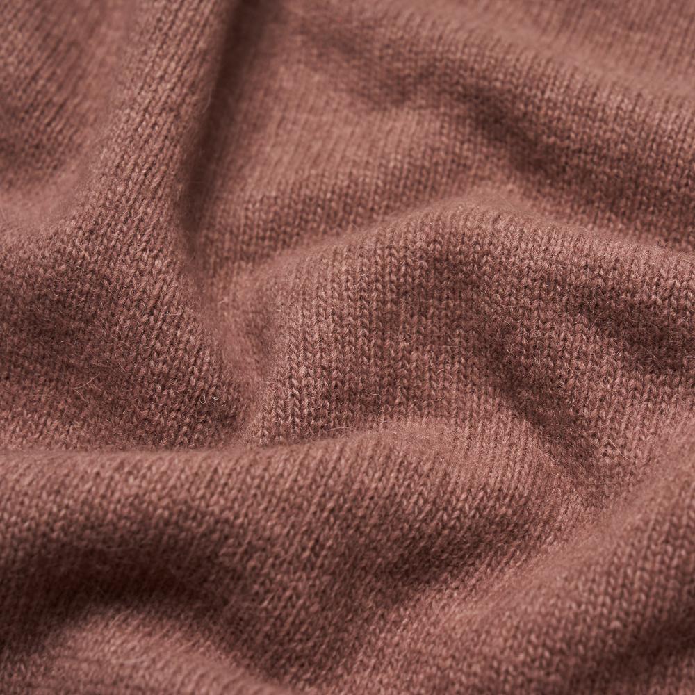 VERNO 24Fw Fox Crew-Neck Knit Rose