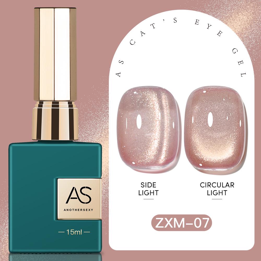 30 Shades Suspended Mirror Cat Eye Gel Polish Set with Glitter Glass Bead Effect