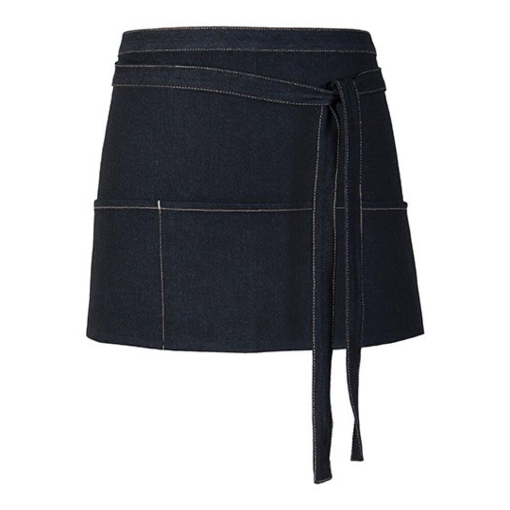 Link Kitchen Wear Cocktail Jean Style Stitching Short Apron