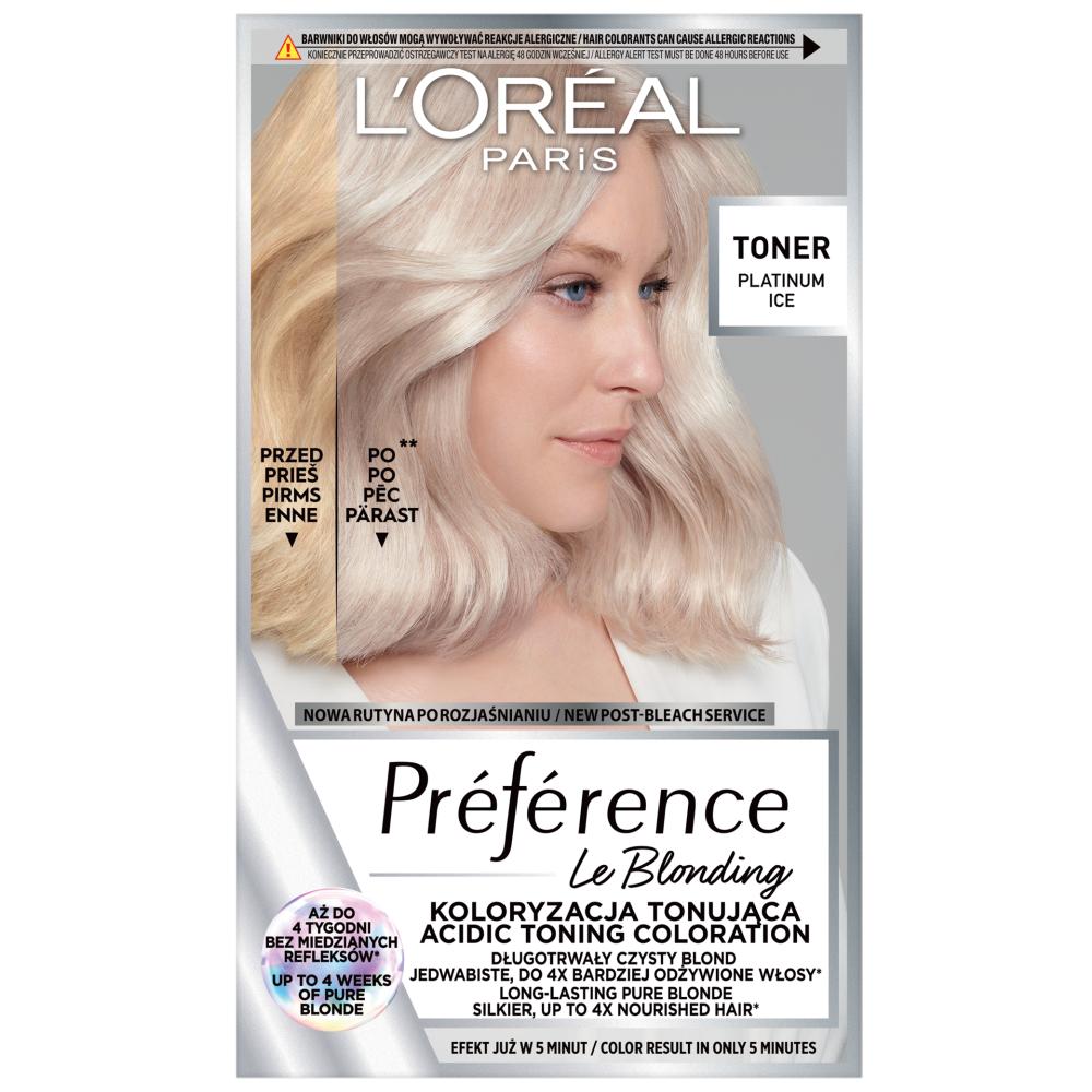 Loreal Préférence Le Blonding Tonique Acide - Glace Platine 174ml