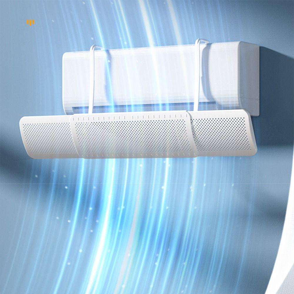 

Anti Direct Blowing Wind Direction Baffle Adjustable Wind Guide Universal Air Diverter Cover Home білий