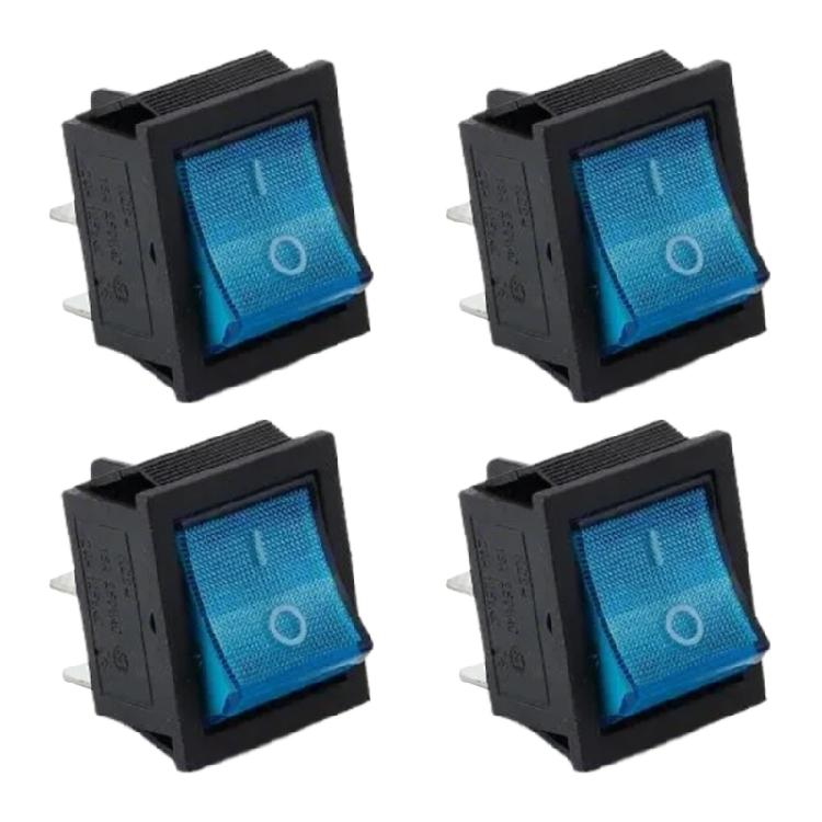 4er-Pack Robuste Kippschalter mit LED-Beleuchtung Heimzubehör für klare Statusanzeige bei mehreren Geräten