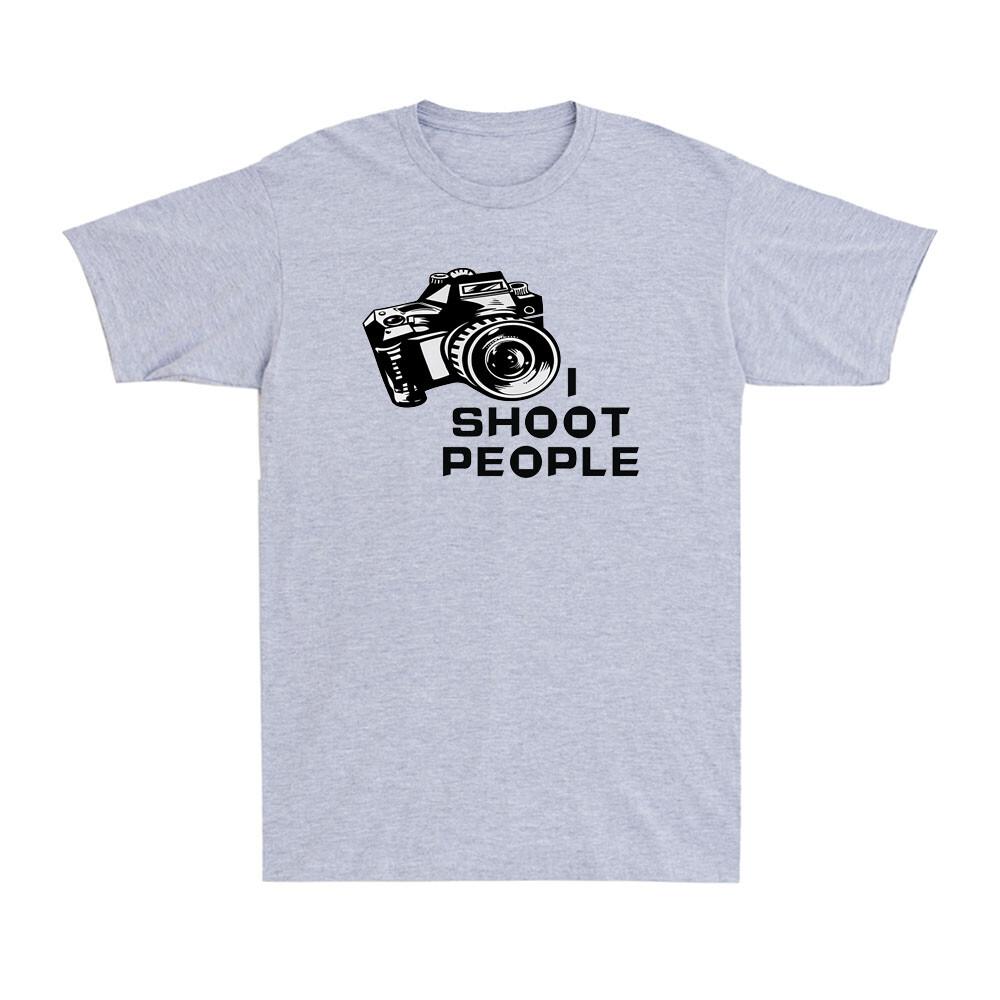 I Shoot People Camera DSLR Photography Photographer Novelty Unisexs TShirt