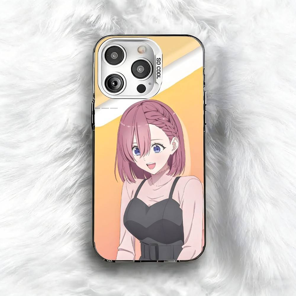 2.5 Dimensional seduction Amano Ririsa Phone Case For iPhone 16 17 15 14 12 13 Pro Max Black Color Shockproof Cover