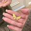 1Pcs Women Elegant Vintage Art Pin Gold Plated Alloy Butterfly Brooch Fashion Ladies Jewelry Decor Badge For Dress Suit