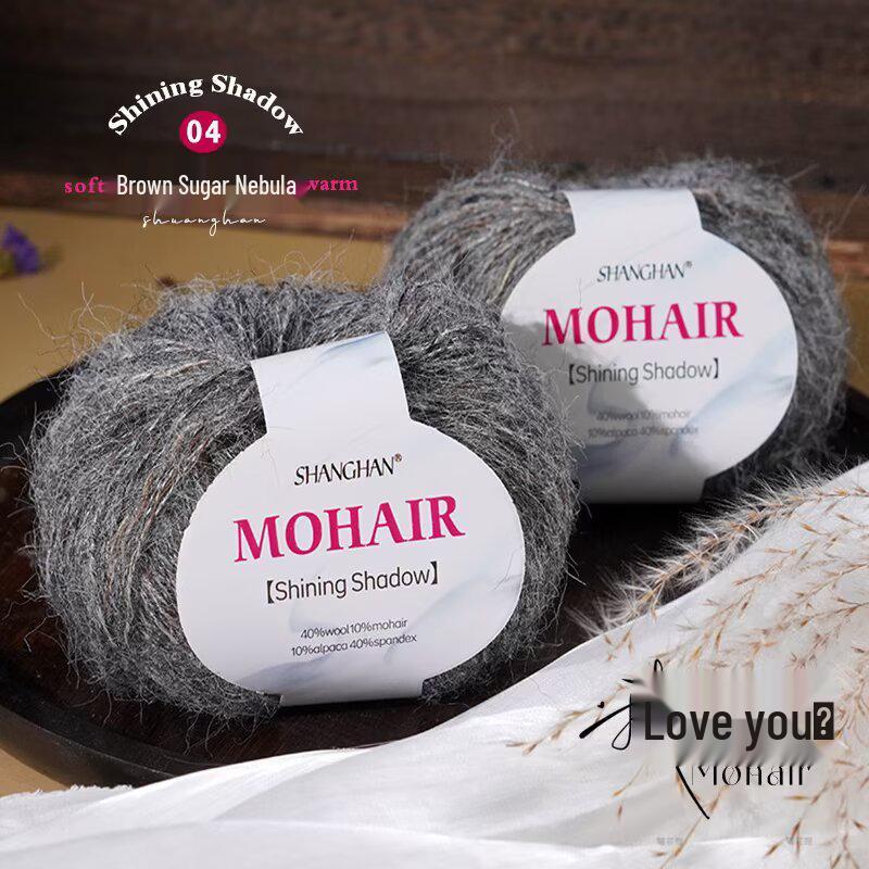 Mohair Silk Gradient Wool Scarf & Knitted DIY Kit for Sweater, Coat, Hat, Shawl