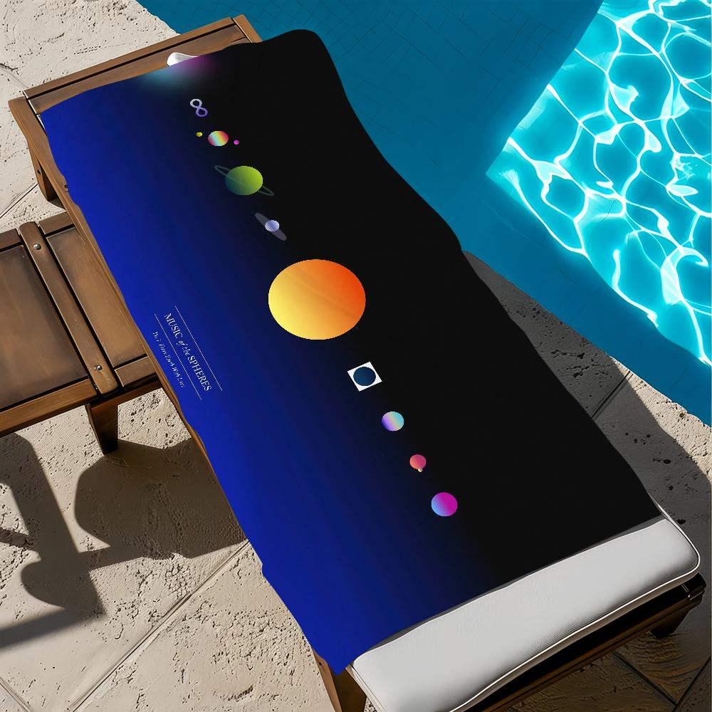 Rock Band C-Coldplay Mond Musik Handtuch Weich Pool Geschenk Für Reise Fitnessstudio Dusche Camping Schnelltrocknend Sport Großes Strandtuch