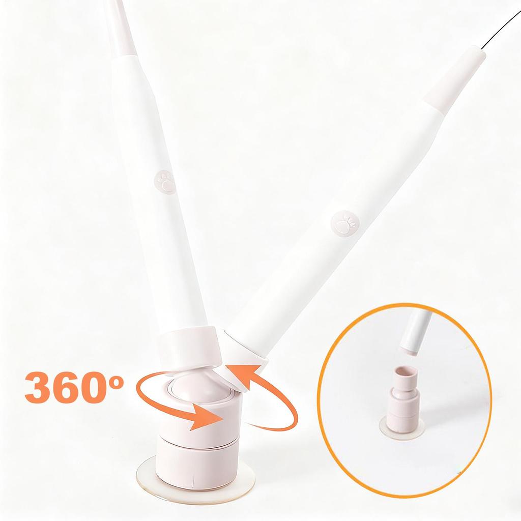Interactive Cat Toy Suction Smart Battery Operated Automatic Electronic Toy Wand For Small Medium Kitten Home Apartment Play