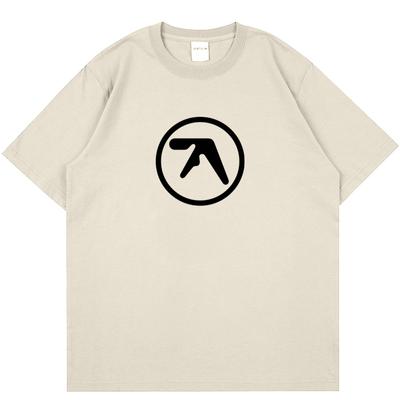 Punk Aphex Twin Print T-Shirt Übergroßes Hip Hop Streetwear Harajuku T-Shirt Goth Sommer Top Kurzarm Baumwollkleidung