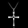 Women's Toledo-Style Titanium Steel Diamond-Inlaid Cross Necklace Choker