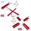 Y5GD 4Pcs T Track Intersections Part T Slot Track Connectors Aluminum