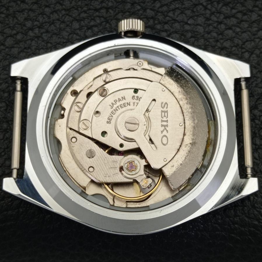 RENOVOVANÉ SEIKO 5 AUTOMATIC 6309A JAPONSKÉ PÁNSKÉ HODINKY S ČERNÝM CILENÍKEM a427303-2 QRL-a427303