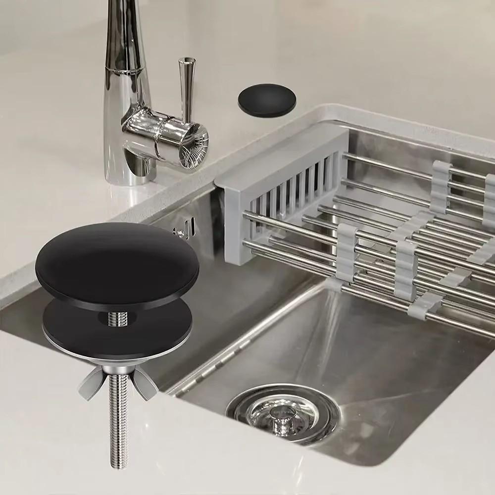 Finishing Cover Faucet Hole Cover Black Color Kitchen Sink Hole Plug Sink Tap Hole Cap Tap Hole
