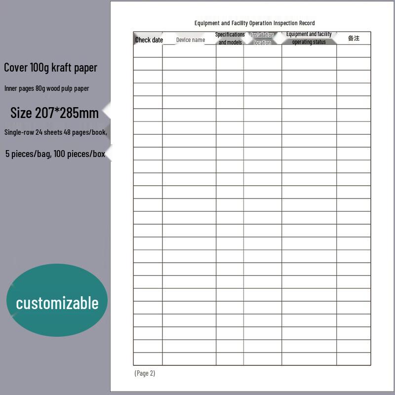 A4 Construction Site Safety & Progress Logbook - Customizable
