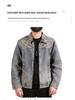 Xintang Men's Plus Size Casual Retro Denim Zipper Jacket - Spring Collection