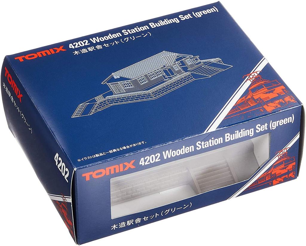 TOMYTEC TOMIX N Gauge Wooden Station Building Set Green 4202 Железнодорожные модели