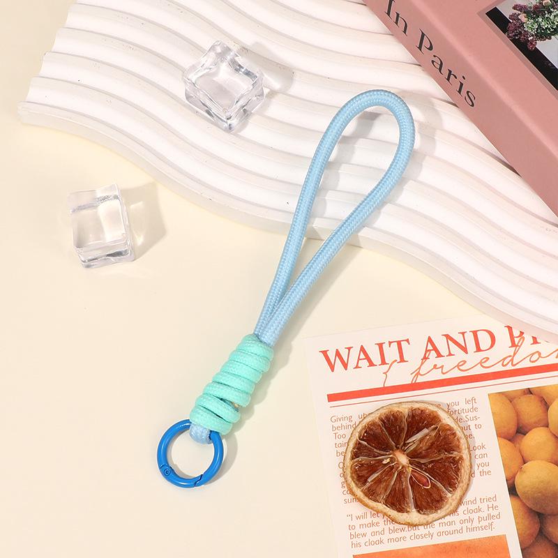 2025 Colorblock Anti-Verlust-Handytasche mit auffälligem geknotetem Handgelenkband