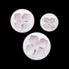 3Pcs/Set Plastic Hydrangea Fondant Cake Decorating Plunger Cutter Flower Blossom Mold Home Cake Tools