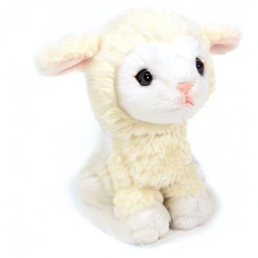 SunLemon Fluffy Sheep Small 15x16x15cm Plush Animal P-8501