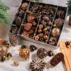 53 Pieces Autumn Christmas Tree Decorations Shatterproof Copper Brown Gold Balls Christmas Ornaments For Fall Harvest Winter
