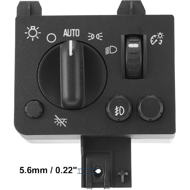 ACROPIX Car Headlight Switch Replacement for GMC Canyon for Chevy Colorado 2004-2012 No.20983208/15187089 - Pack of 1 Black