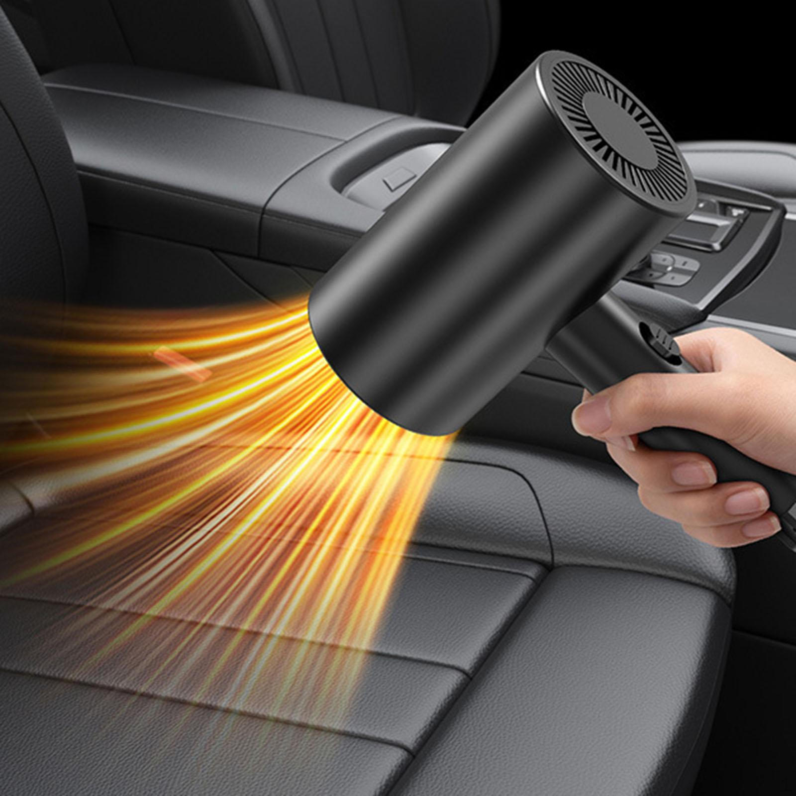 

Автомобильный обогреватель ручной, 12 В, легкий, практичный, прочный, нагревательный, основа на присоске, осушитель лобового стекла чёрный